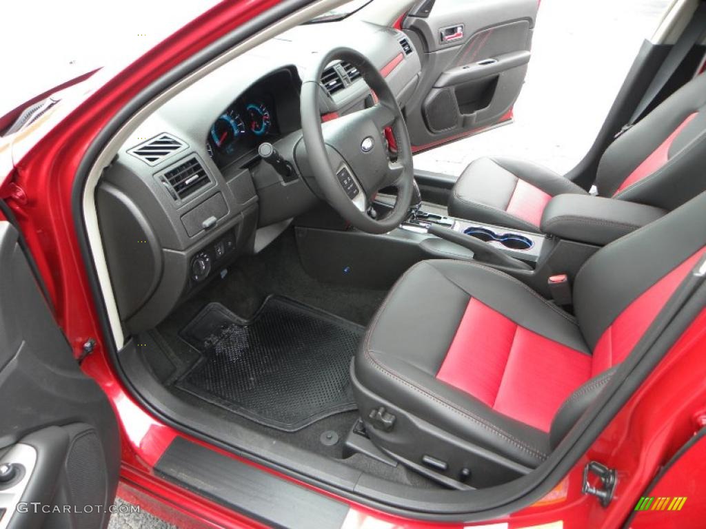 2010 Fusion Sport - Red Candy Metallic / Charcoal Black/Sport Red photo #8