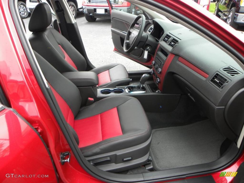 2010 Fusion Sport - Red Candy Metallic / Charcoal Black/Sport Red photo #11