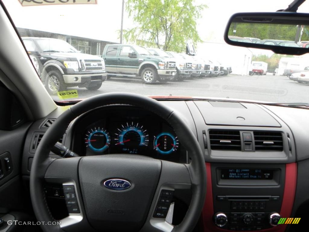 2010 Fusion Sport - Red Candy Metallic / Charcoal Black/Sport Red photo #18