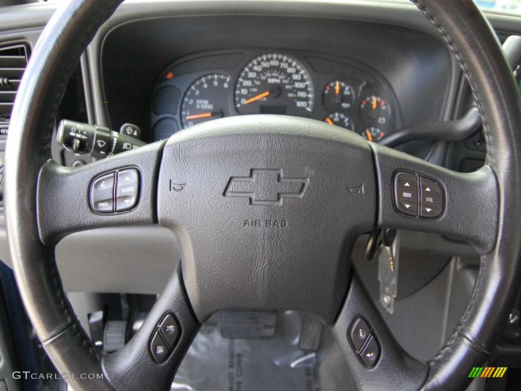 2005 Silverado 1500 LS Extended Cab - Dark Blue Metallic / Medium Gray photo #21