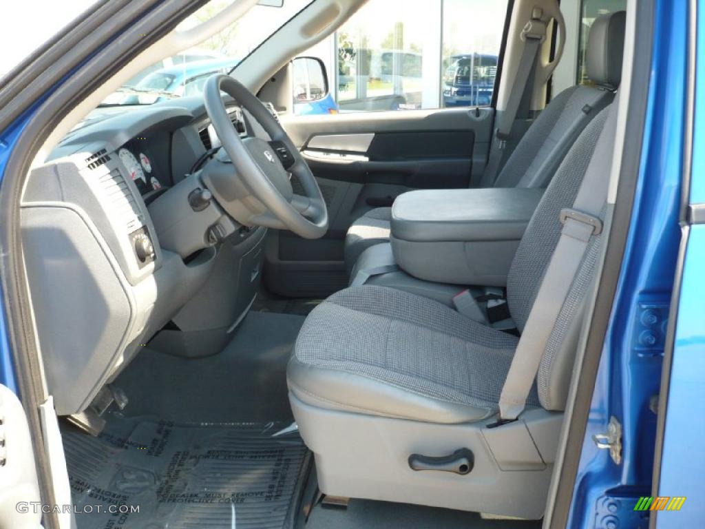 2008 Ram 1500 Big Horn Edition Quad Cab 4x4 - Electric Blue Pearl / Medium Slate Gray photo #8