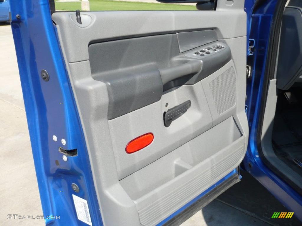 2008 Ram 1500 Big Horn Edition Quad Cab 4x4 - Electric Blue Pearl / Medium Slate Gray photo #12