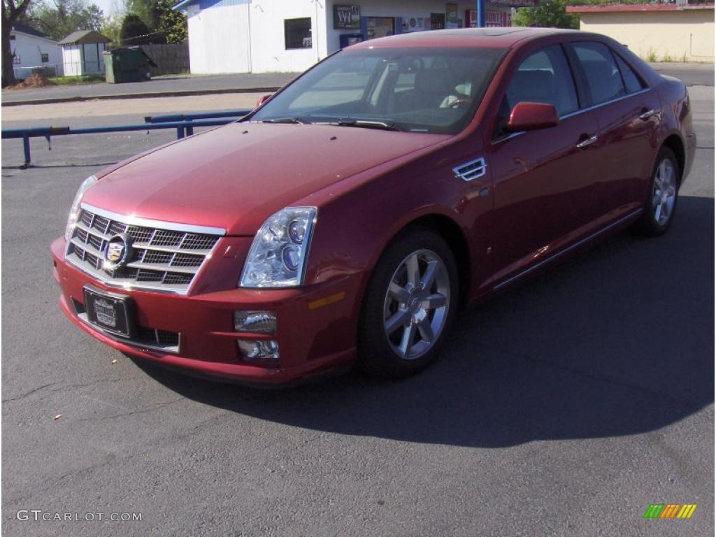 2009 STS V8 - Crystal Red / Light Gray photo #1
