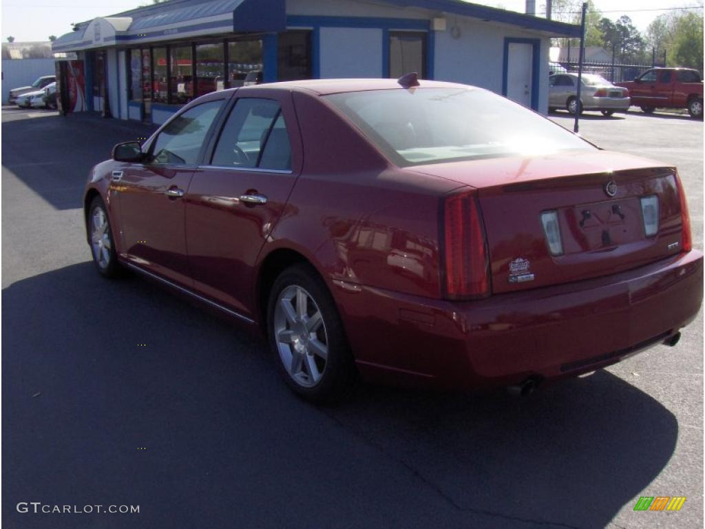 2009 STS V8 - Crystal Red / Light Gray photo #2
