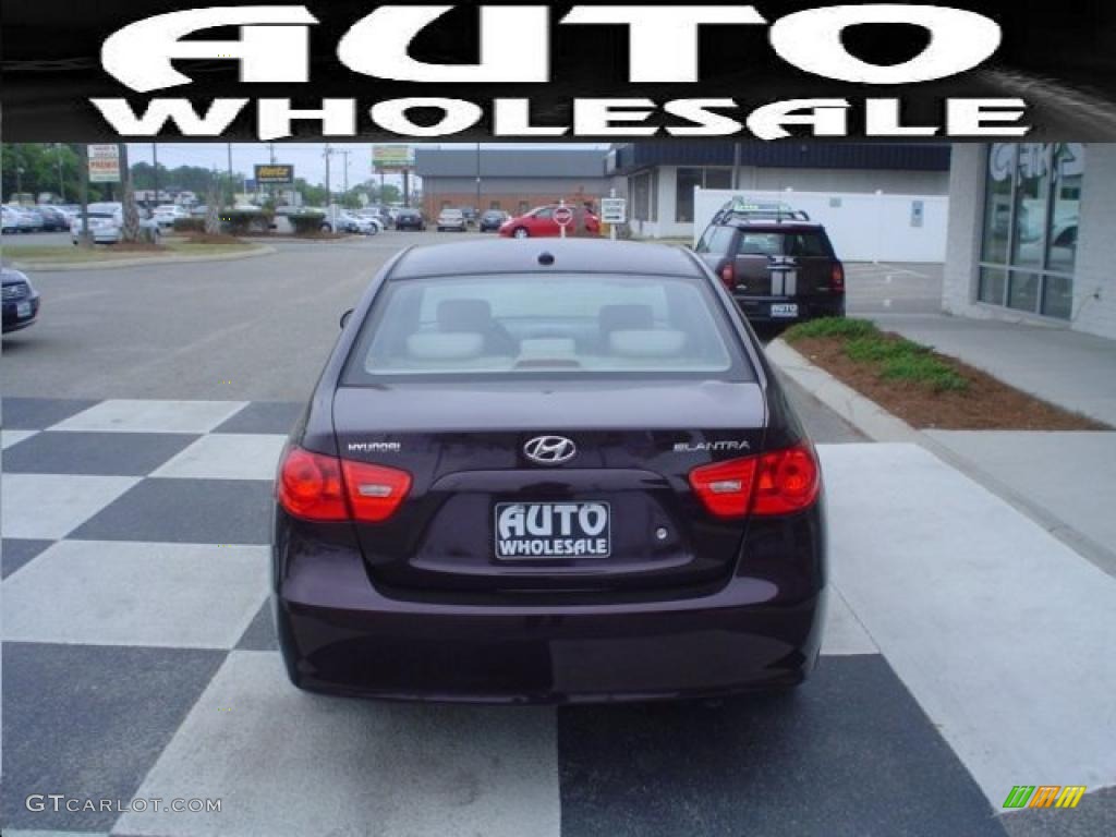 2009 Elantra GLS Sedan - Purple Rain / Beige photo #3