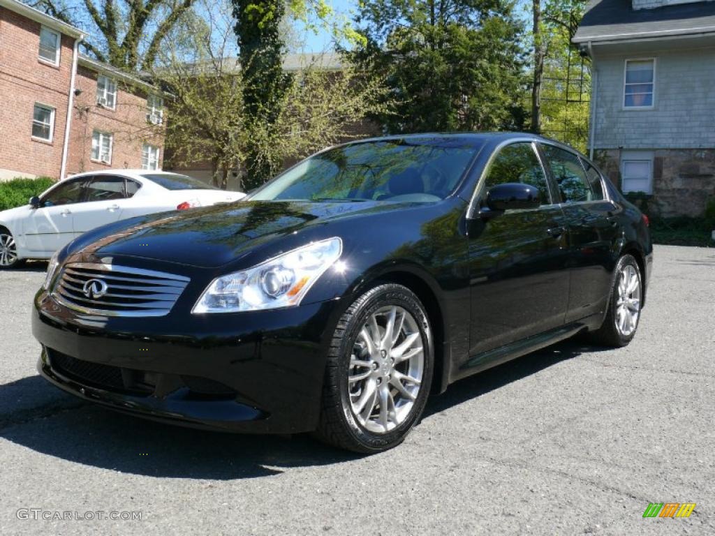 2007 G 35 S Sport Sedan - Black Obsidian / Graphite Black photo #1