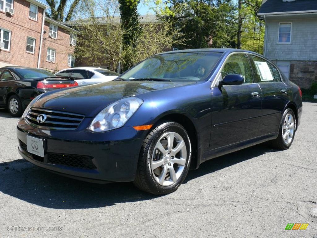 2006 G 35 x Sedan - Twilight Blue Pearlcoat / Stone photo #1