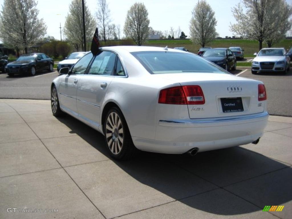 2007 A8 L 4.2 quattro - Ibis White / Sand Beige photo #4