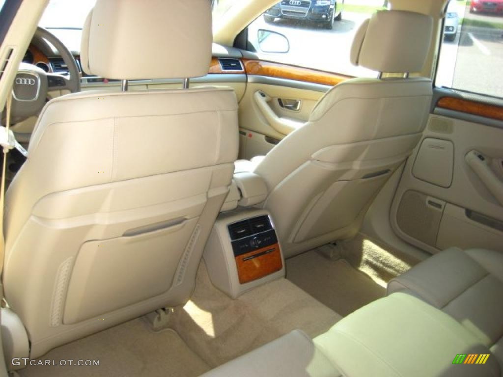 2007 A8 L 4.2 quattro - Ibis White / Sand Beige photo #13