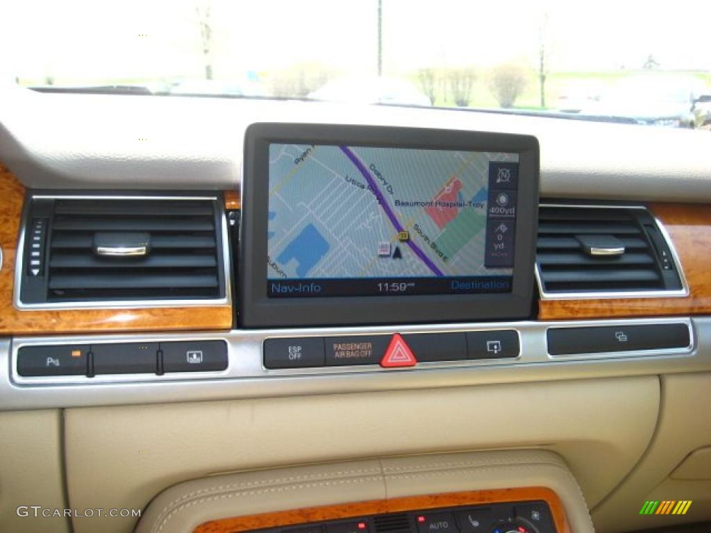 2007 A8 L 4.2 quattro - Ibis White / Sand Beige photo #19