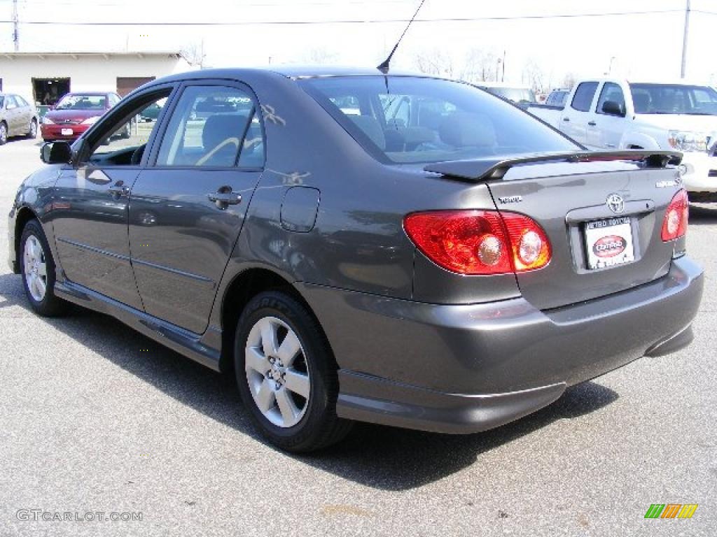 2008 Corolla S - Phantom Gray Pearl / Dark Charcoal photo #5