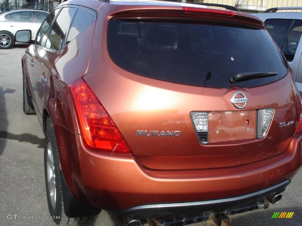 2005 Murano SL AWD - Sunlit Copper Metallic / Cabernet photo #2