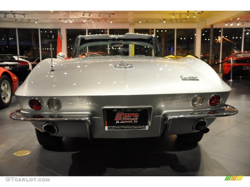 1966 Corvette Sting Ray Convertible - Silver Pearl / Silver photo #5