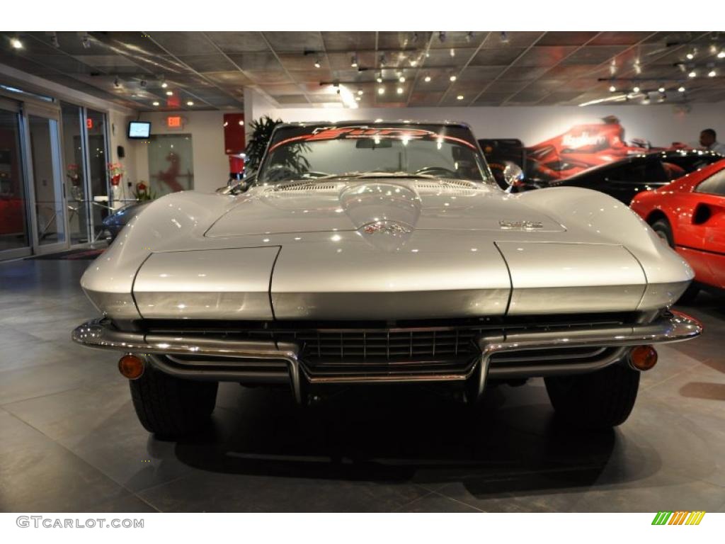 1966 Corvette Sting Ray Convertible - Silver Pearl / Silver photo #10