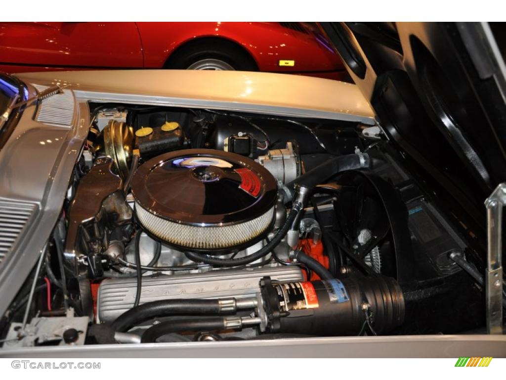 1966 Corvette Sting Ray Convertible - Silver Pearl / Silver photo #12