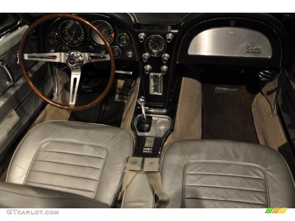 1966 Corvette Sting Ray Convertible - Silver Pearl / Silver photo #15