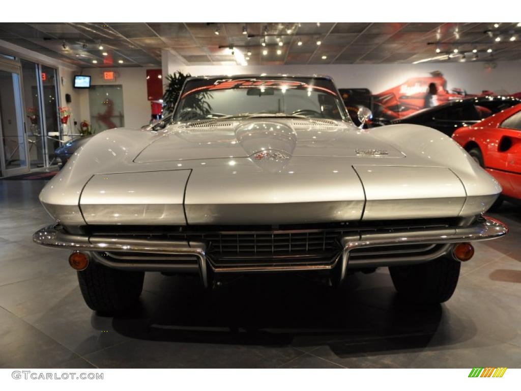 1966 Corvette Sting Ray Convertible - Silver Pearl / Silver photo #18