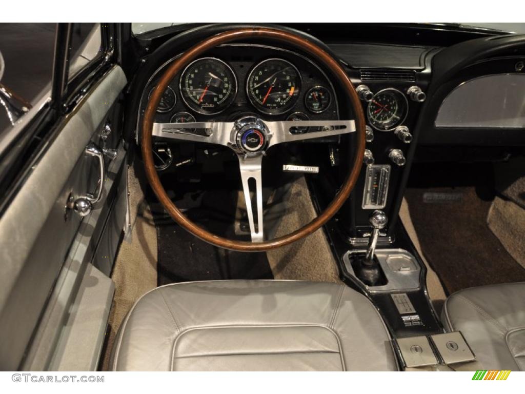 1966 Corvette Sting Ray Convertible - Silver Pearl / Silver photo #21