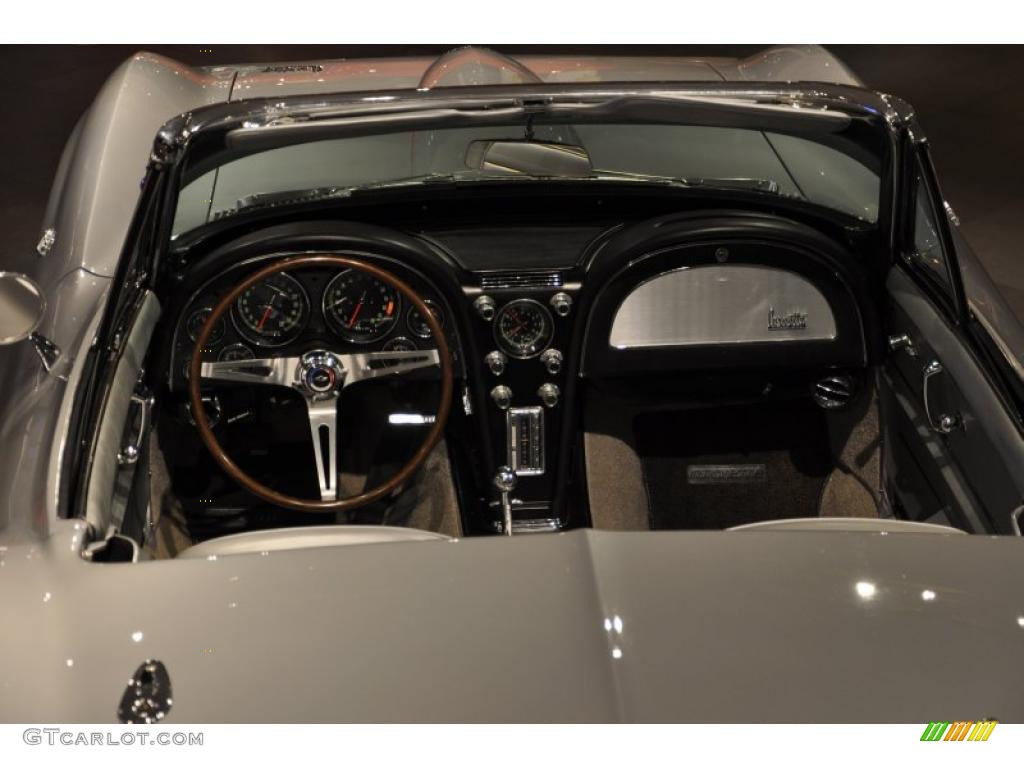 1966 Corvette Sting Ray Convertible - Silver Pearl / Silver photo #27