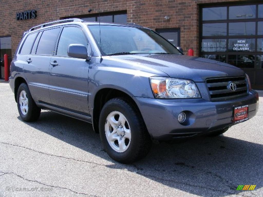 2007 Highlander  - Bluestone Metallic / Ash Gray photo #1