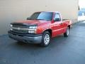 2003 Victory Red Chevrolet Silverado 1500 Regular Cab  photo #2