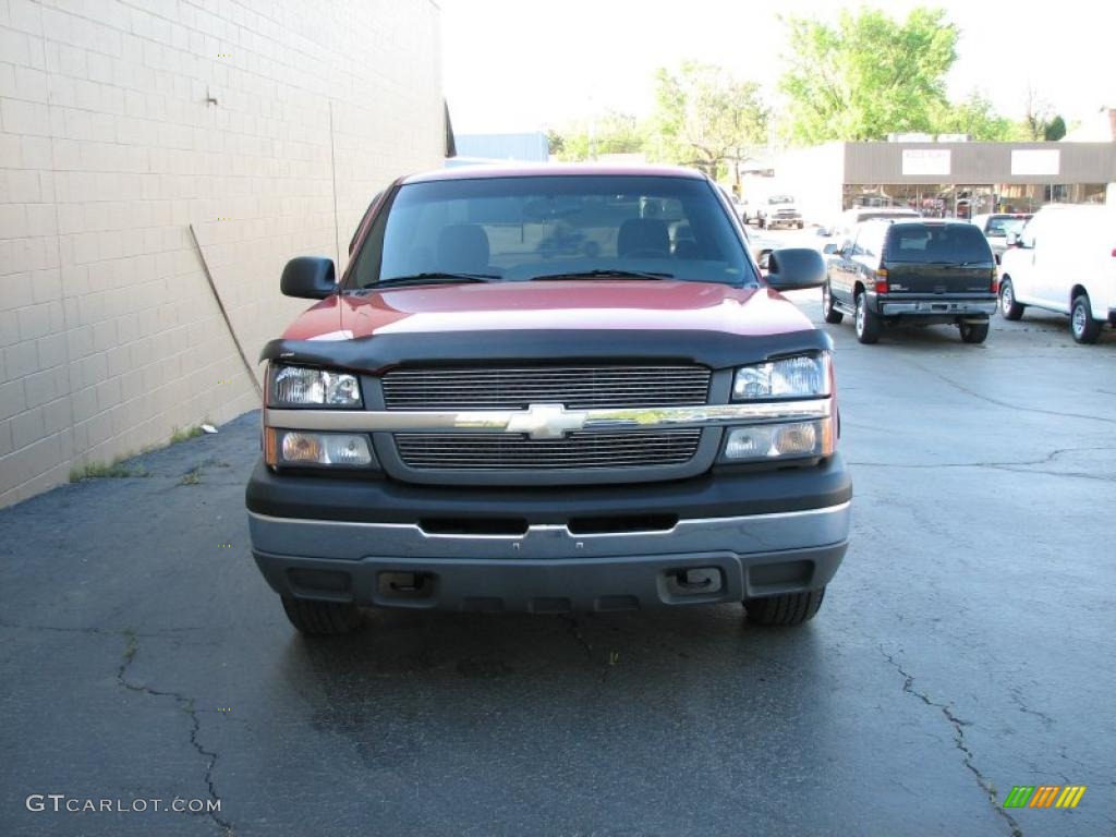 2003 Silverado 1500 Regular Cab - Victory Red / Dark Charcoal photo #3