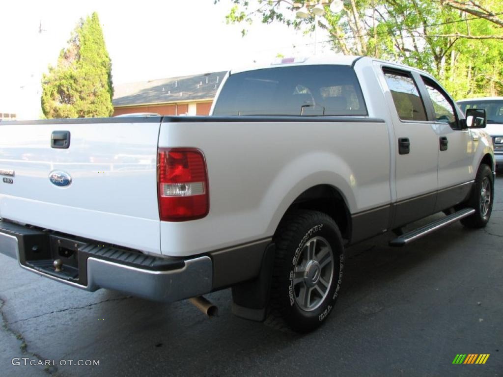 2006 F150 XLT SuperCrew - Oxford White / Tan photo #5