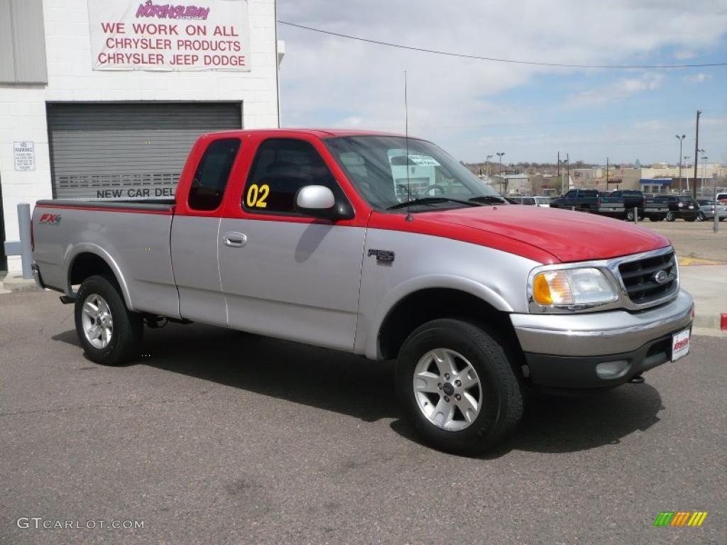 2002 F150 FX4 SuperCab 4x4 - Silver Metallic / Medium Graphite photo #3