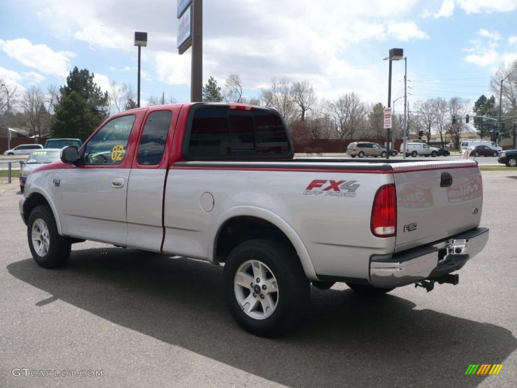 2002 F150 FX4 SuperCab 4x4 - Silver Metallic / Medium Graphite photo #6