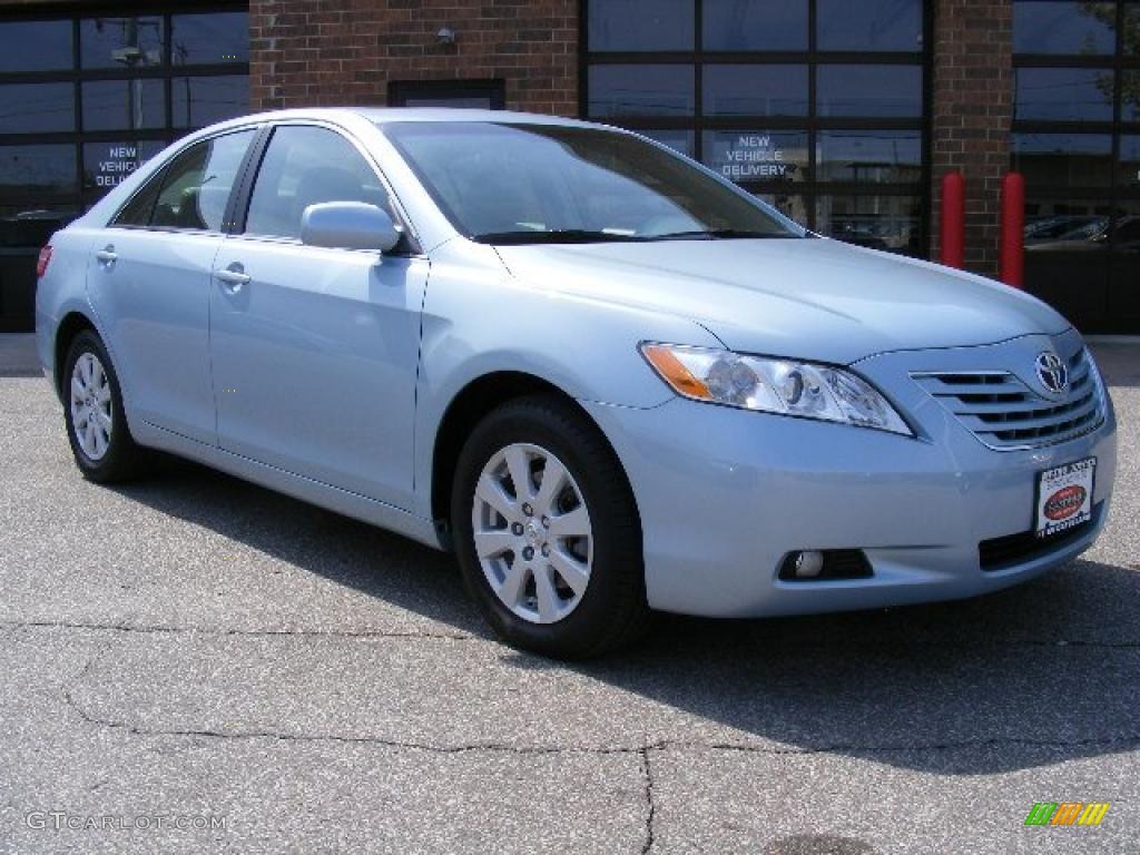 2007 Camry XLE V6 - Sky Blue Pearl / Ash photo #1