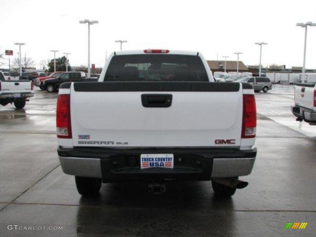 2007 Sierra 2500HD SLE Extended Cab 4x4 - Summit White / Ebony Black photo #13