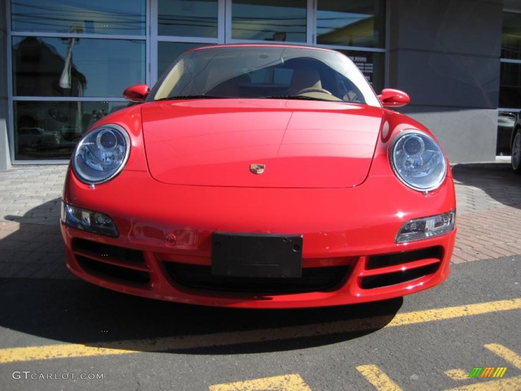 2006 911 Carrera S Cabriolet - Guards Red / Sand Beige photo #6