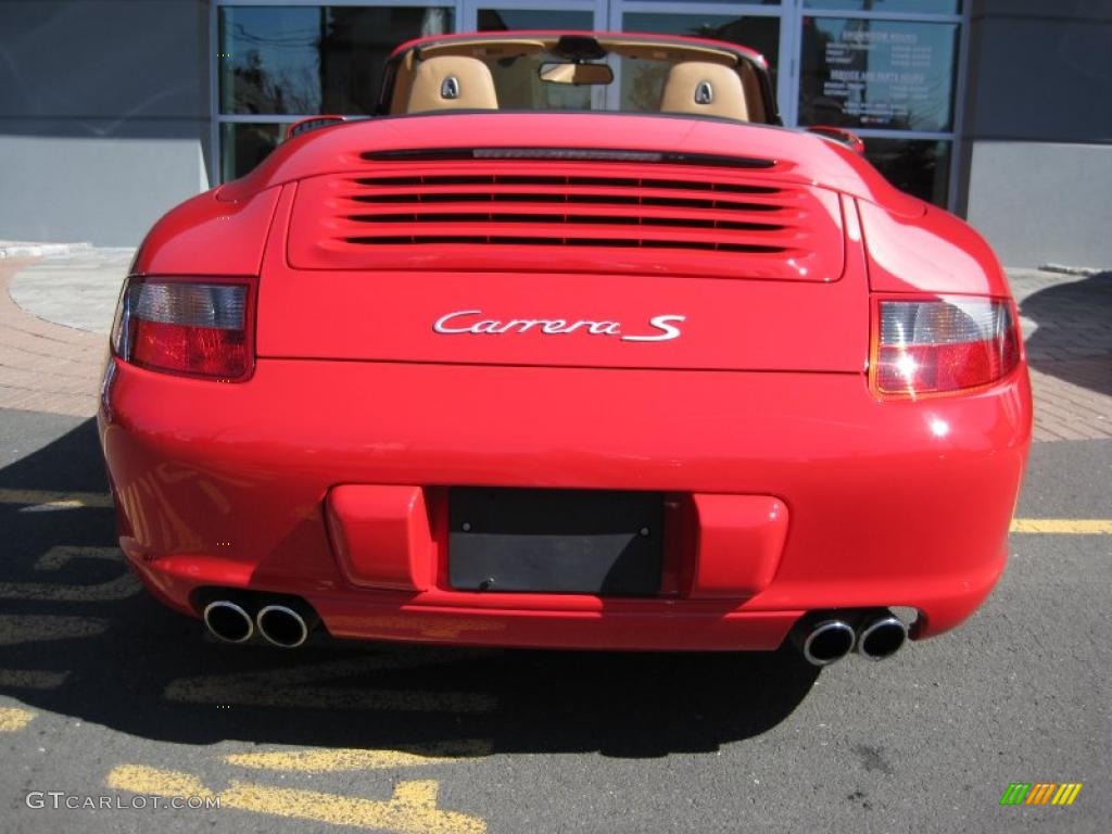 2006 911 Carrera S Cabriolet - Guards Red / Sand Beige photo #18