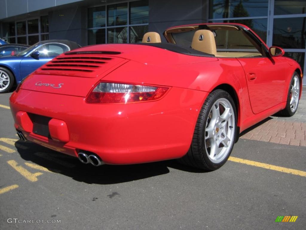 2006 911 Carrera S Cabriolet - Guards Red / Sand Beige photo #19