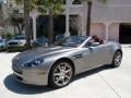 Tungsten Silver 2008 Aston Martin V8 Vantage Roadster