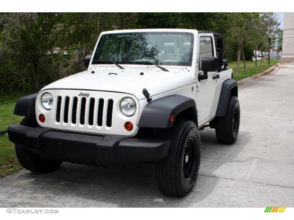 Stone White Jeep Wrangler