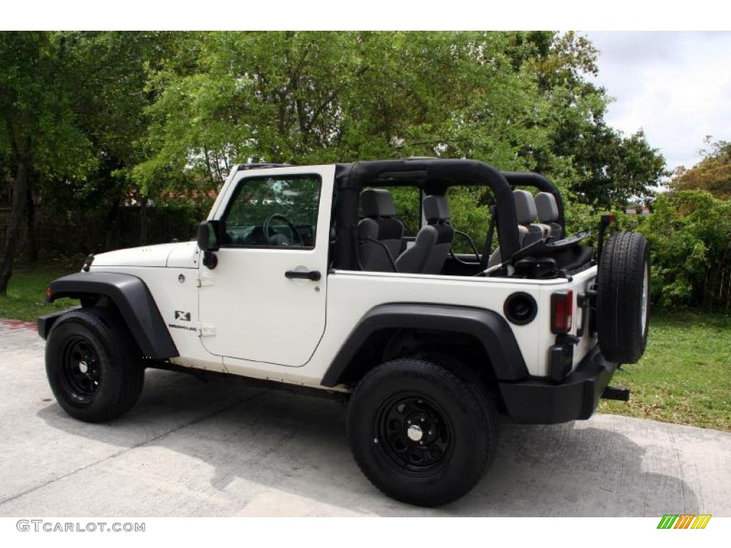 2007 Wrangler X 4x4 - Stone White / Dark Slate Gray/Medium Slate Gray photo #5
