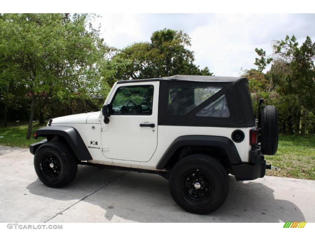 2007 Wrangler X 4x4 - Stone White / Dark Slate Gray/Medium Slate Gray photo #26
