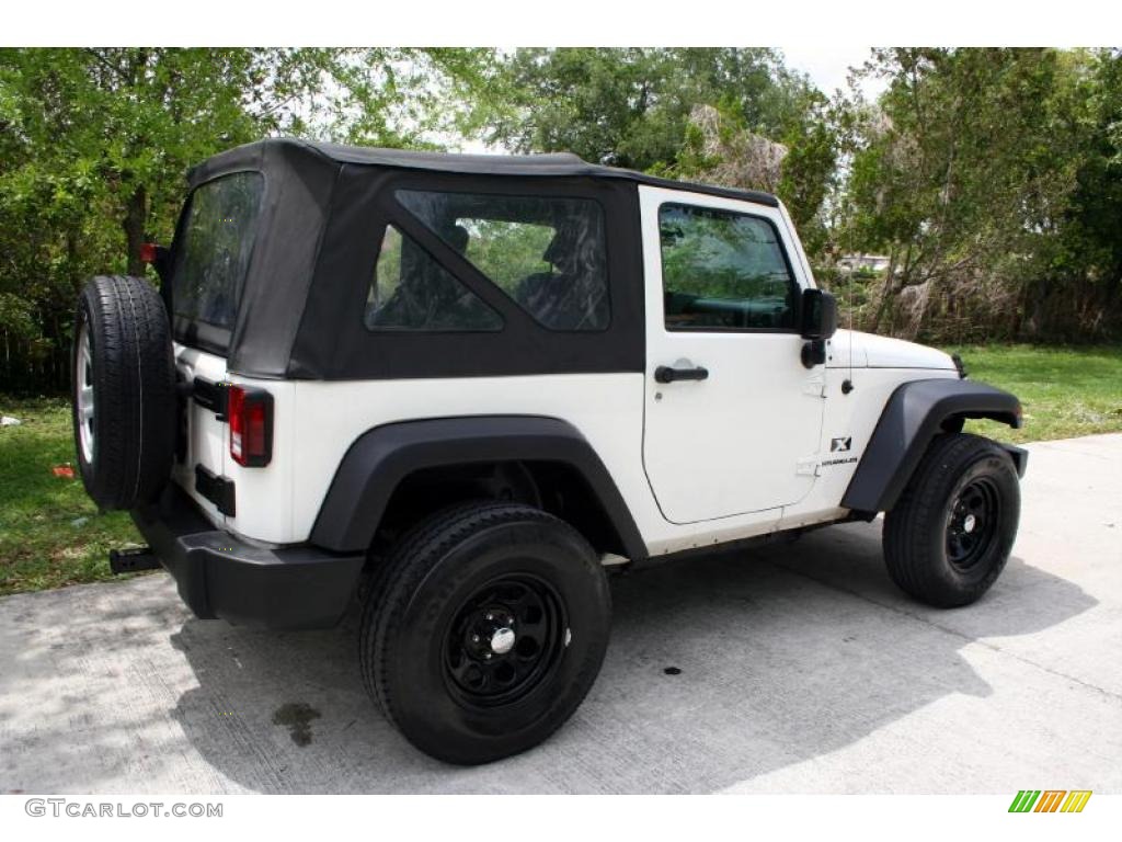 2007 Wrangler X 4x4 - Stone White / Dark Slate Gray/Medium Slate Gray photo #31