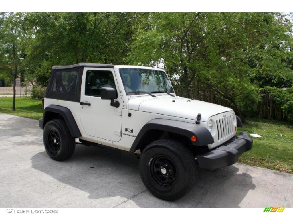 2007 Wrangler X 4x4 - Stone White / Dark Slate Gray/Medium Slate Gray photo #33