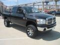 2008 Brilliant Black Crystal Pearl Dodge Ram 2500 Big Horn Quad Cab 4x4  photo #2