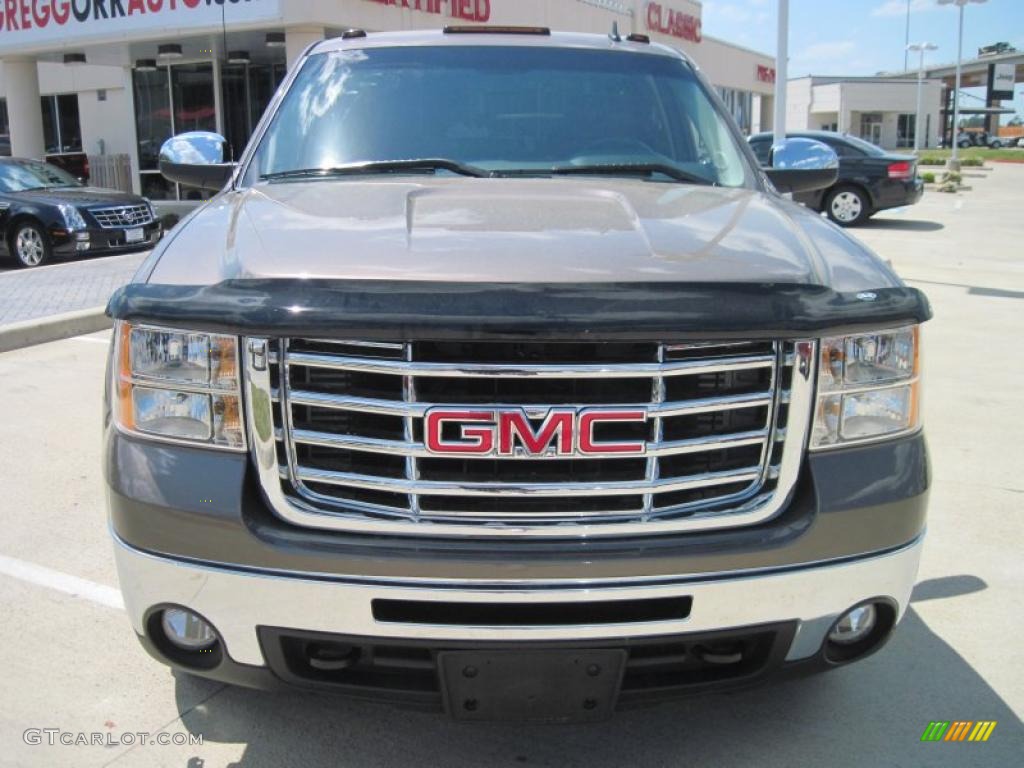 2008 Sierra 3500HD SLE Crew Cab 4x4 Dually - Medium Brown Metallic / Ebony photo #5