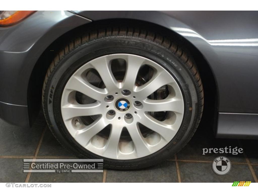 2008 3 Series 335i Sedan - Sparkling Graphite Metallic / Oyster photo #8