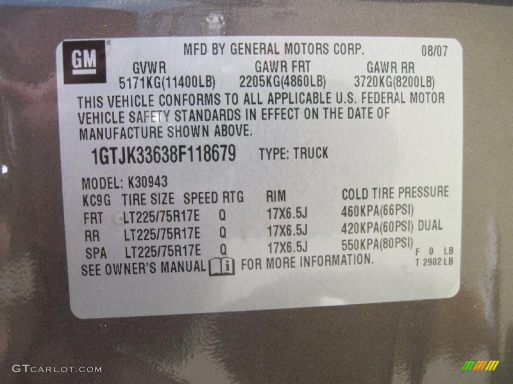 2008 Sierra 3500HD SLE Crew Cab 4x4 Dually - Medium Brown Metallic / Ebony photo #12