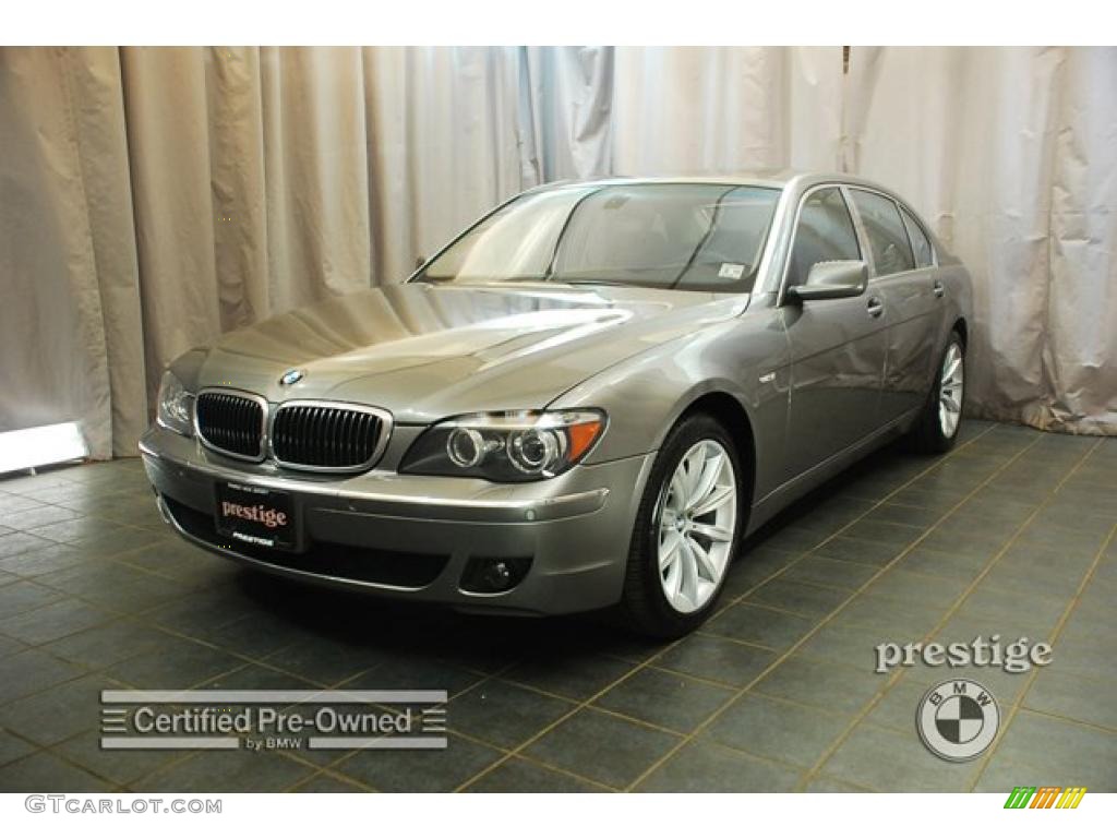 2008 7 Series 750Li Sedan - Titanium Grey Metallic / Black photo #1