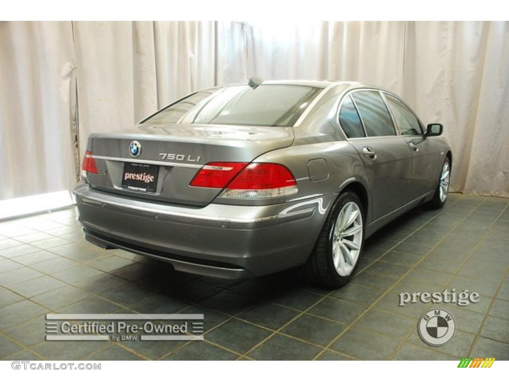 2008 7 Series 750Li Sedan - Titanium Grey Metallic / Black photo #2