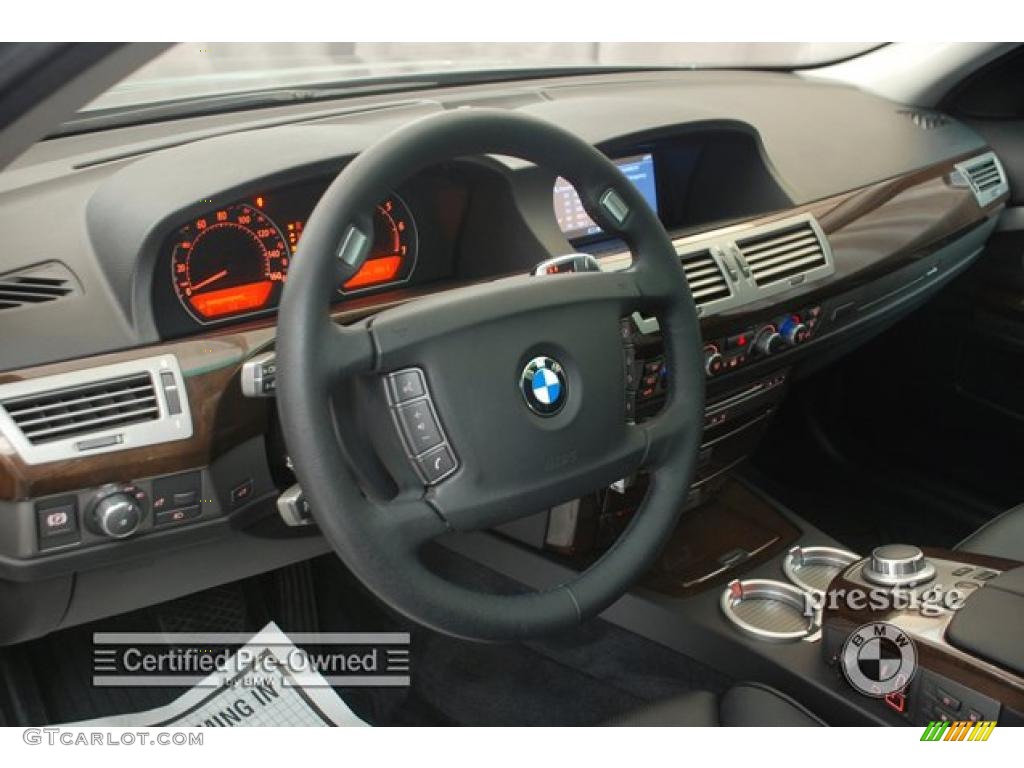 2008 7 Series 750Li Sedan - Titanium Grey Metallic / Black photo #13