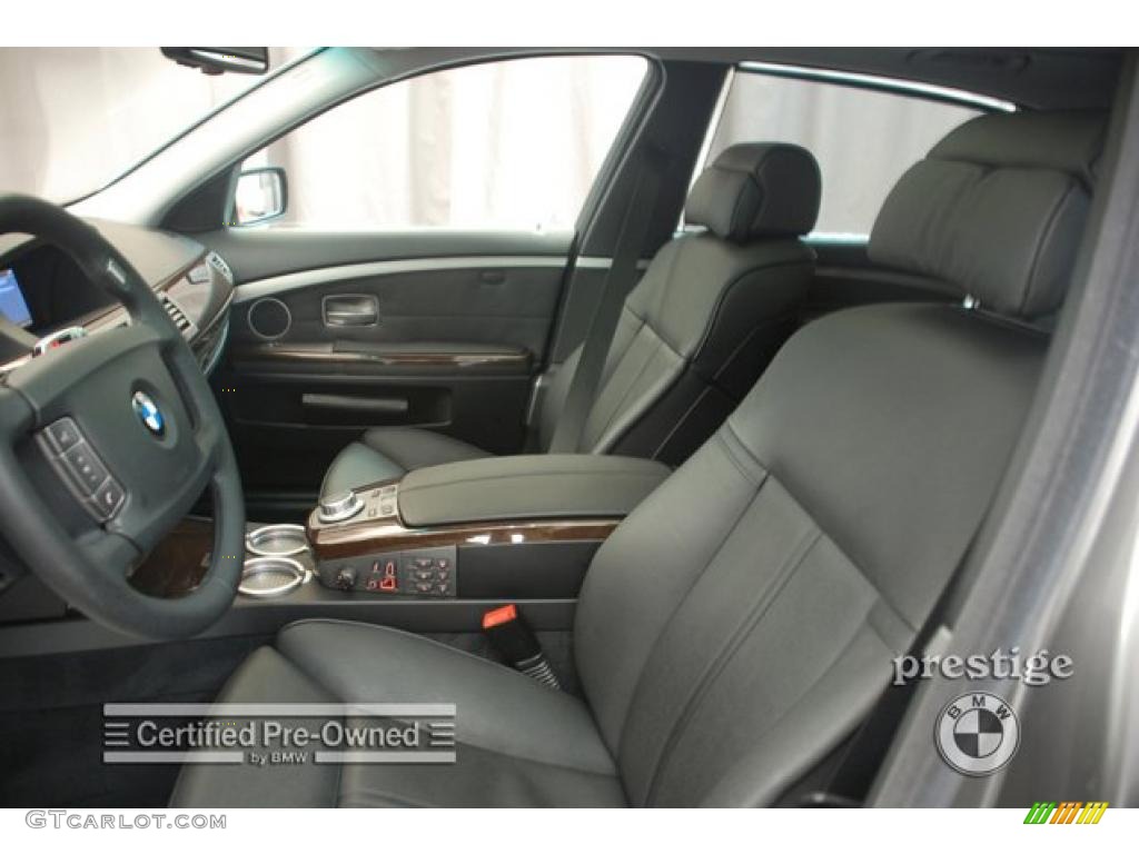 2008 7 Series 750Li Sedan - Titanium Grey Metallic / Black photo #14