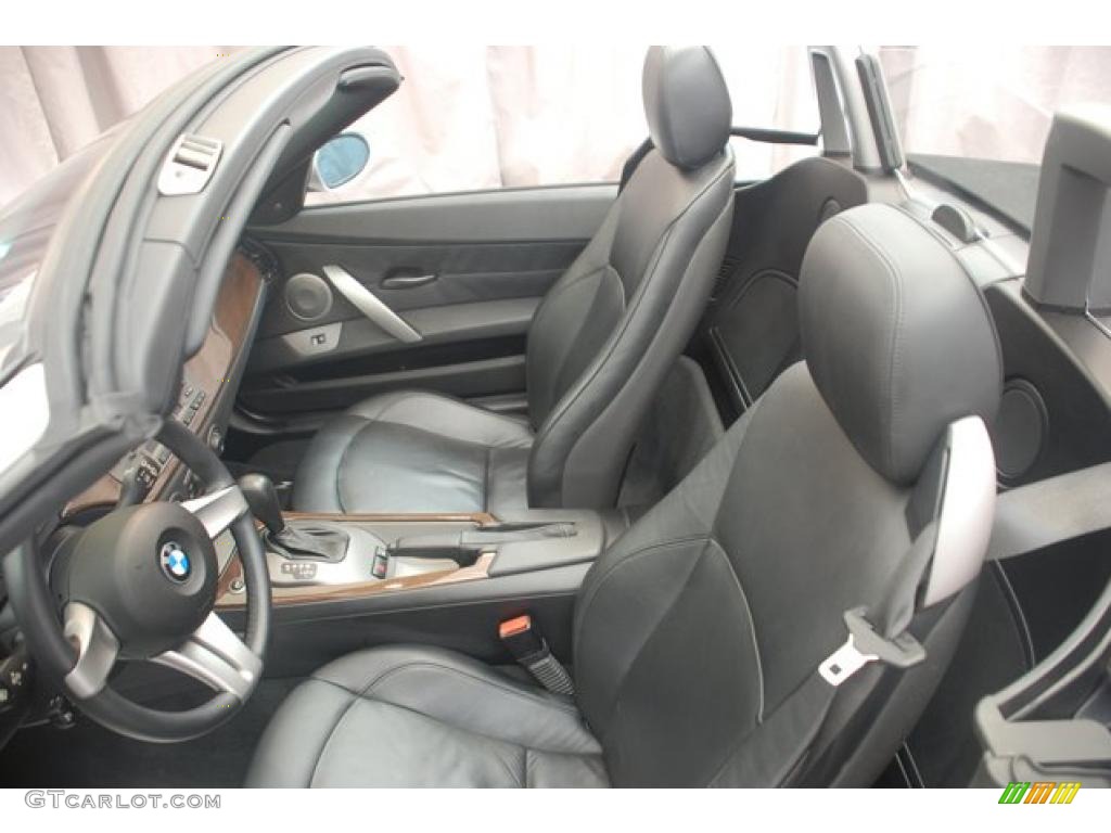 2003 Z4 2.5i Roadster - Titanium Silver Metallic / Black photo #10