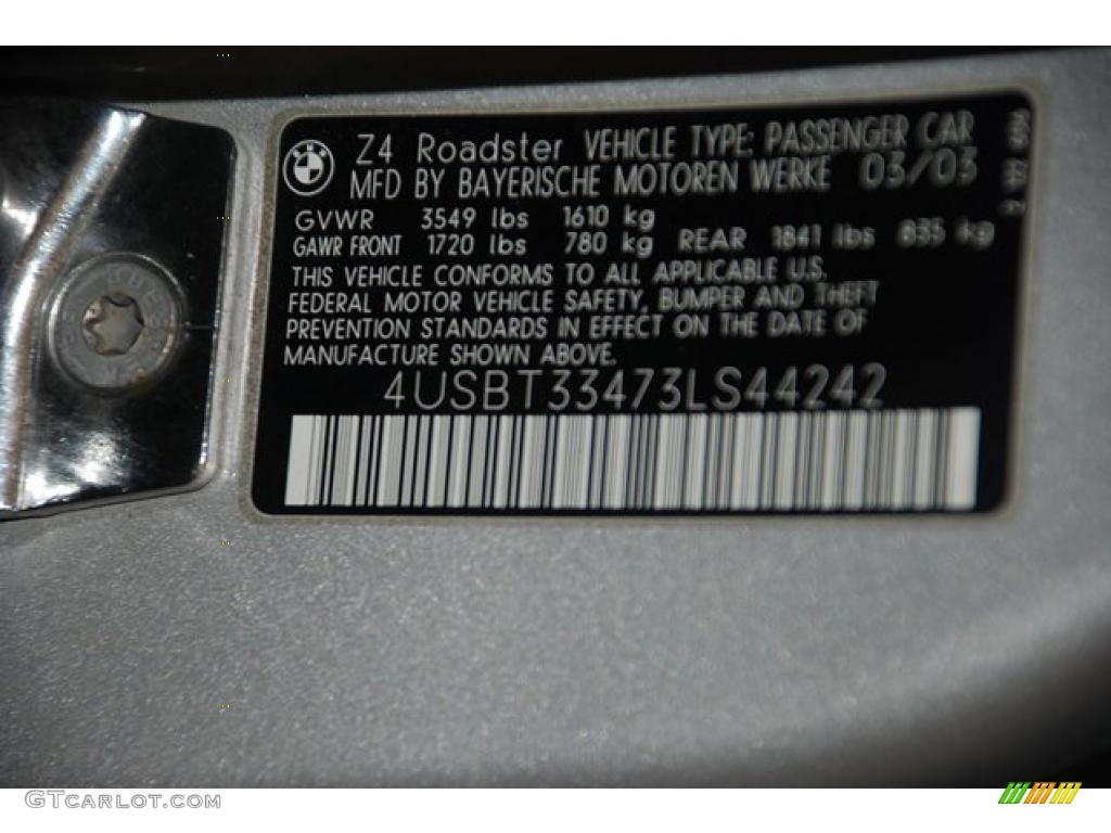 2003 Z4 2.5i Roadster - Titanium Silver Metallic / Black photo #14